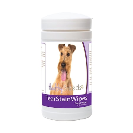 Healthy Breeds Irish Terrier Tear Stain Wipes - 70 Count, 70PK 840235181729